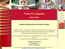 Tablet Screenshot of logopaedie-untermerzbach.de